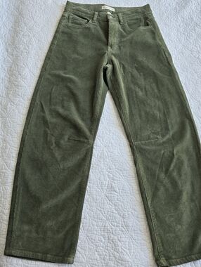 Warp + Weft Barrel Green Corduroy Pants SAMPLE